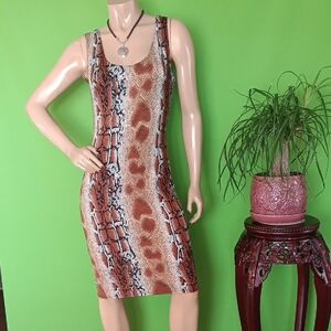 Love J Snakeskin Print  Dress, Sz. L